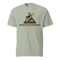 Image 2 of Christian Sportsman's Association - Branded Unisex garment-dyed heavyweight t-shirt