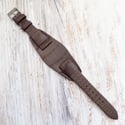 20mm Alligator Bund Strap - Brown
