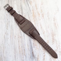 Image 2 of 20mm Alligator Bund Strap - Brown