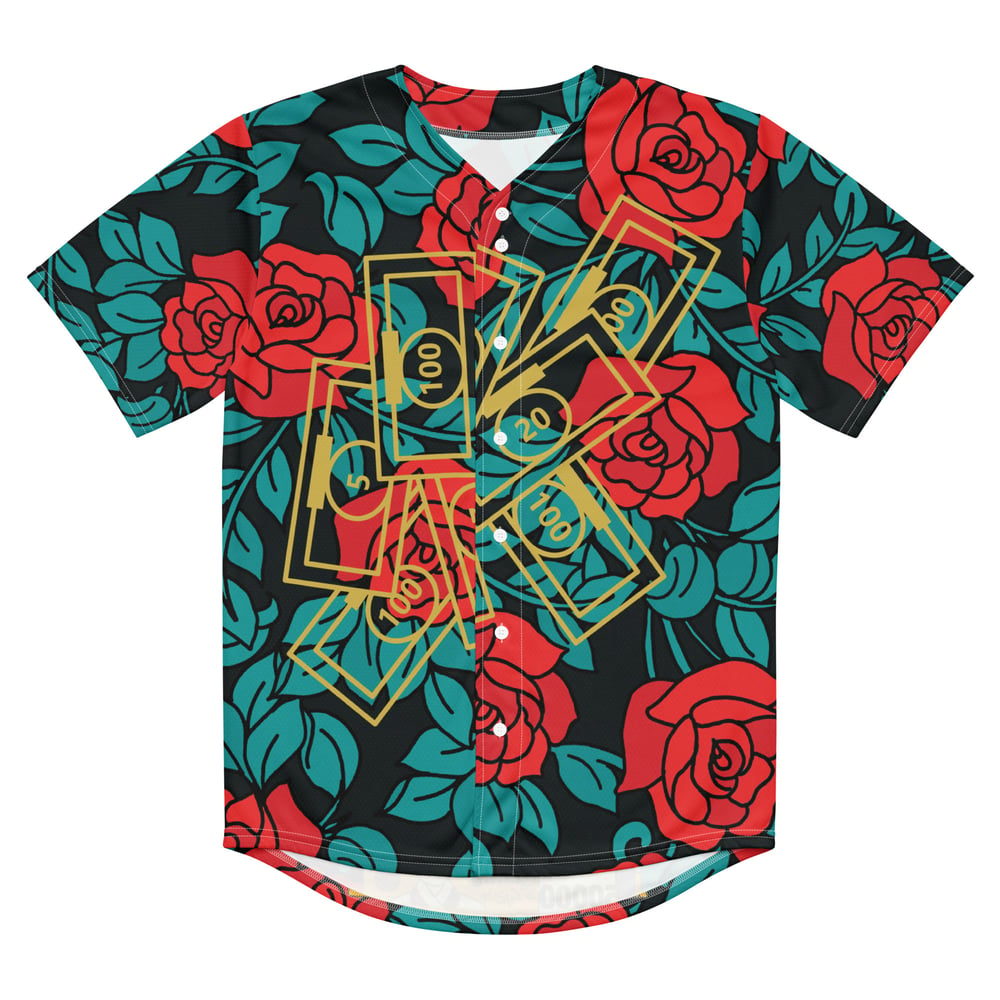 ZEN EXP - YEN X ROSES Recycled baseball jersey