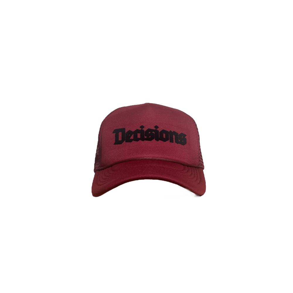 Image of Decisions SnapBack Trucker [Melot]
