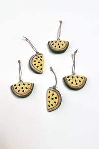 Image 1 of Yellow Watermelon Ornament