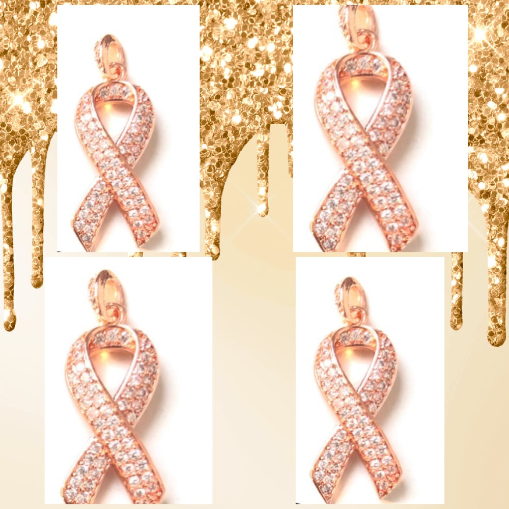 Image of Rhinestone Ribbons (1pc) charm