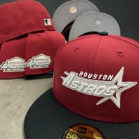 Image 1 of New Era 59Fifty Brick Red / Black Astros 