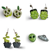 Image 1 of Various Spooky Earrings 