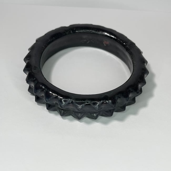 Black Studded Bracelet - 7.75 in Inner Diameter