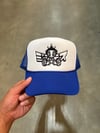 “BUMBLE-BOY” BLUE TRUCKER HAT