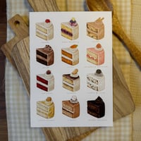 Image 1 of 'Cake Menu' Art Print