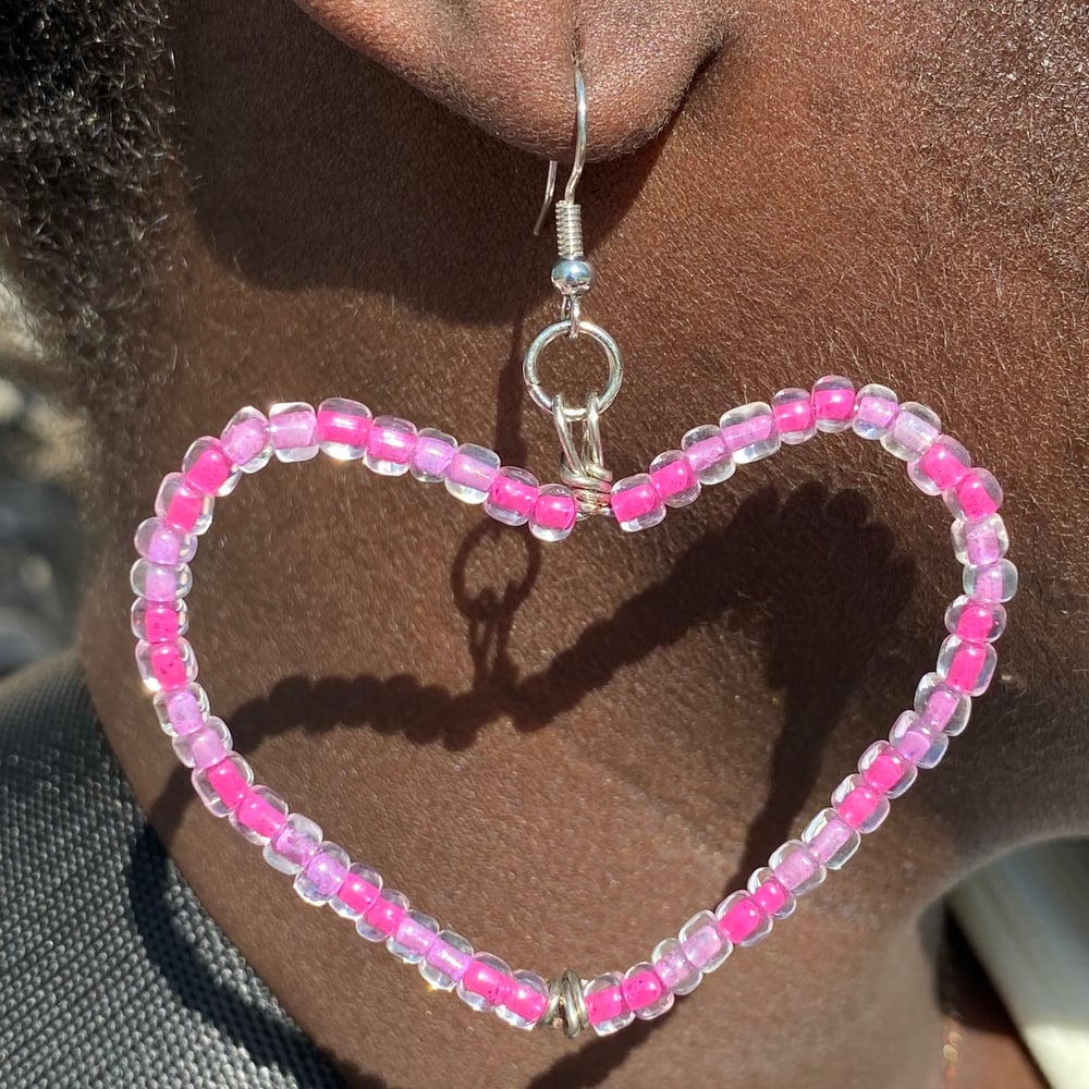 Image of candy hearts earrings 