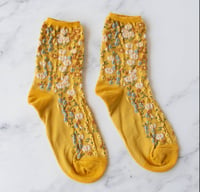 Image 1 of Floral romantic socks 