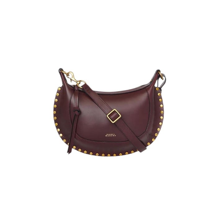 Image of ISABEL MARANT OSKAN MOON BAG BURGUNDY