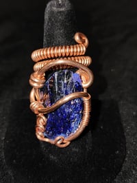 Adjustable Azurite Ring #5 Morocco 