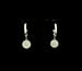 Image of Silver Rhinestone Loop Pierced Earrings 