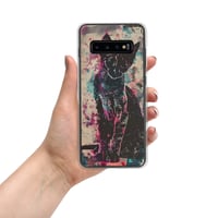 Image 6 of Colorful Watercolor Black Cat Painting Clear Case for Samsung®