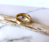 Image 5 of Celestial 9ct Gold Wedding Ring With Sun AND Moon Stamps. Celestial Wedding Band