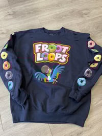 Medium fruit loops destroyed sweatshirt 
