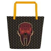 Image 1 of Large Tote - Tusker Du - Halloween