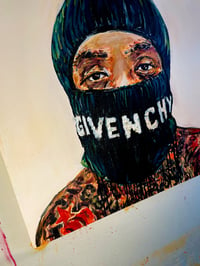 Image 4 of GIVENCHY GUNN - 30x30” OG Painting on Canvas!