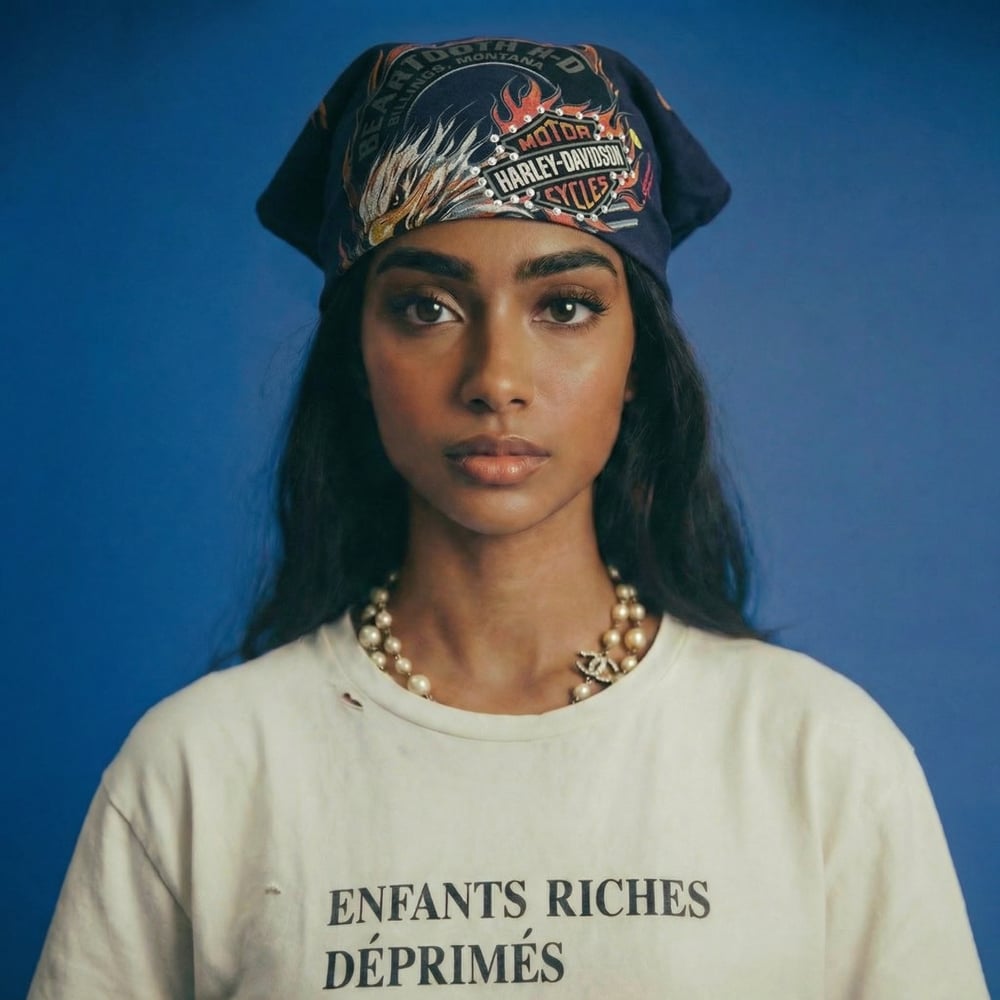 Flame Eagle Harley Bandana 