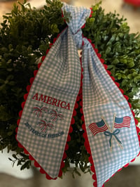 Image 2 of Patriotic Wreath Sash