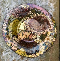 Image 2 of  “Sunflower” reduction lustre bowl