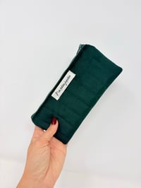 Image 1 of Pochette de transport LA SOLAIRE Matelassé velours vert foncé