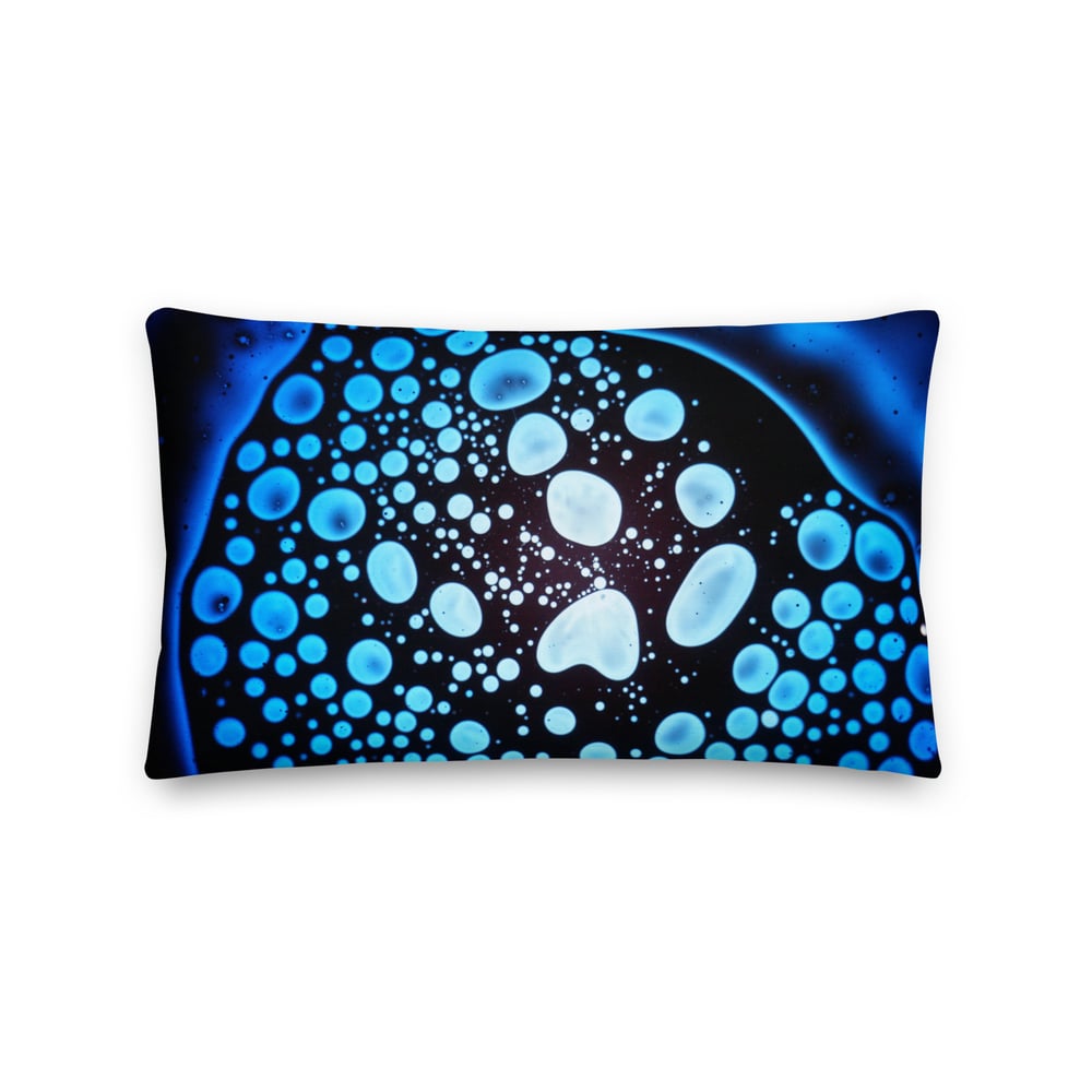 Image of NEW! - Blue Bubble Pillow