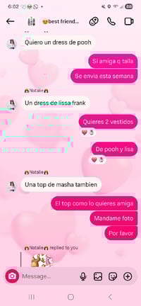 Image 2 of Customer orden dress  Natalie dress lisa frank and Winnie pooh 