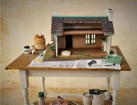 Image 4 of Beautiful Nell Corkin dollhouse for a dollhouse miniature building table scene 144th scale