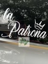 La Patrona Car Decal