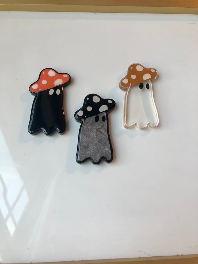 Mushie Ghost Magnets