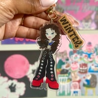 Image 5 of aespa 'dirty work' bratz-inspired keychains.