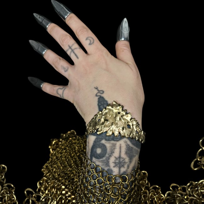 Goblin Armored Cuff - Made to order 