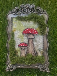 Image 2 of Sewn mushroom artwork