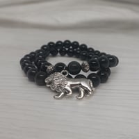Lion Roar Charm Bracelet (Set of 2)