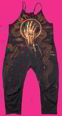Image 1 of “ANOTHER DIMENSION”  CUSTOM BLEACH PAINTED OVERSIZED JUMPER LARGE