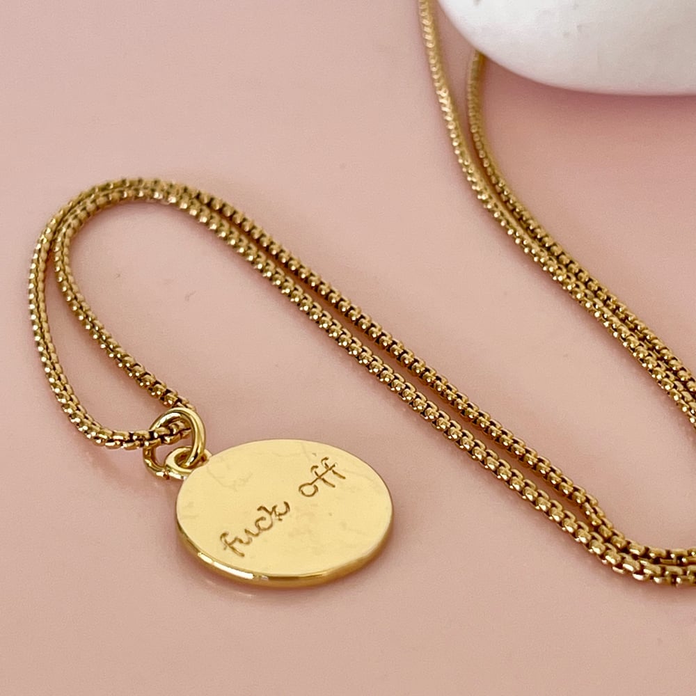 Image of Swear Necklace - gold