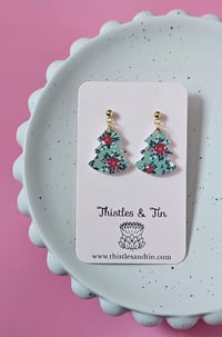 Image 1 of Noelle Dangles Poinsettia - SKU 577