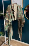 Fringe Camo Military Jacket 