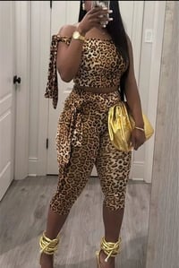 Image 1 of 2 piece classy cheetah set