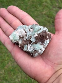 Image 12 of Green Apophyllite, Scolecite & Chalcedony Specimen | India #3039