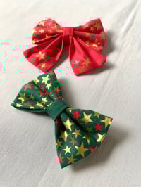 Image 2 of Xmas Stars Sailor Bow / Bow Tie