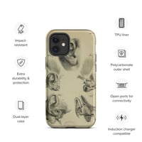 Image 9 of Vintage Book Page Anatomical Illustration Human Ear Tough Case for iPhone®