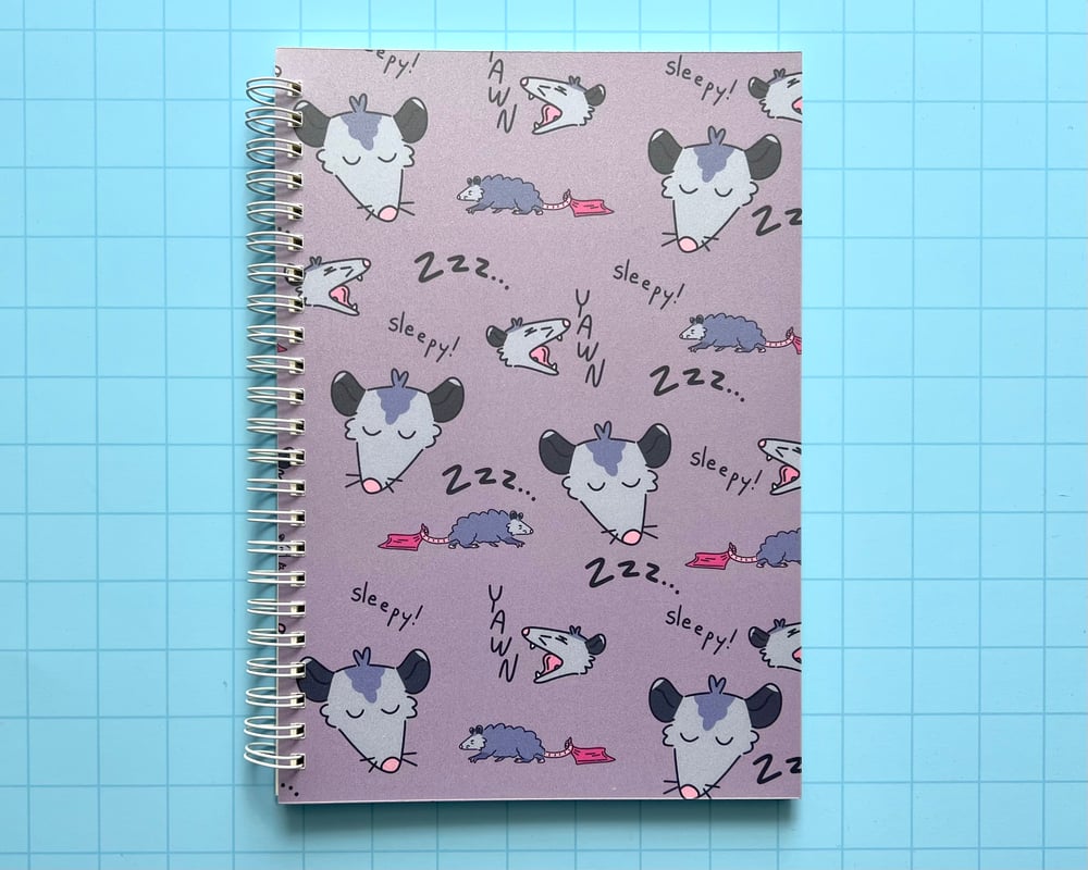 Image of Sleepy possum reusable sticker book