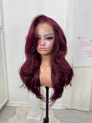 Image of Burgundy free part luxury (ready to ship) 