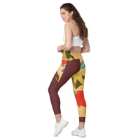 Image 4 of ToNY CaMM "Golden Hair" Crossover leggings with pockets