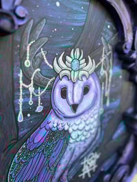 Image 2 of “Celestial owl”  29”x39” framed original art