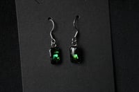 Image 4 of Dead Good Elytra Beetle wing earrings small rectangle