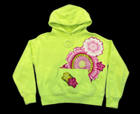 Image 1 of Small Lime Cut Out Hoodie