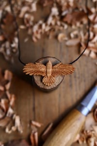 Image 1 of Raven Bird- Pendant Necklace 